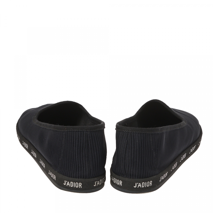 Pre Owned Dior Black Technical Fabric J'adior Slip on Flats Size 40