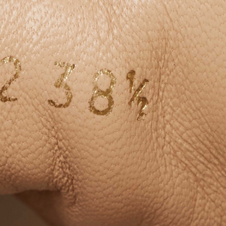 Pre Owned Dior Gold/White Lace and Rubber Walk'n'Dior Sneakers Size 38.5