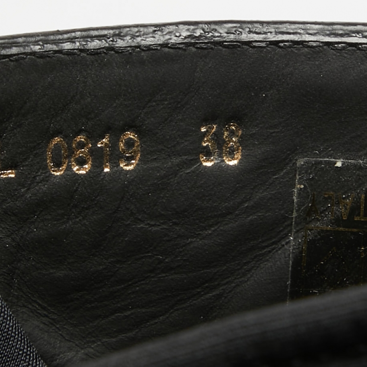 Pre Owned Dior Black Leather Buckle Detail Combat Boots Size 38