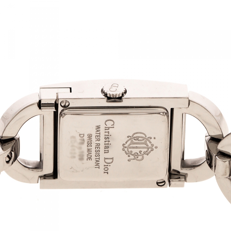 Pre Owned Dior Silver Stainless Steel Malice D78-109 Women's Wristwatch 19 mm