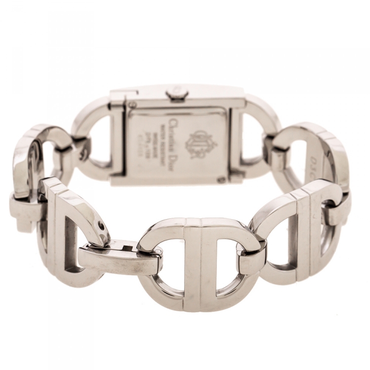 Pre Owned Dior Silver Stainless Steel Malice D78-109 Women's Wristwatch 19 mm
