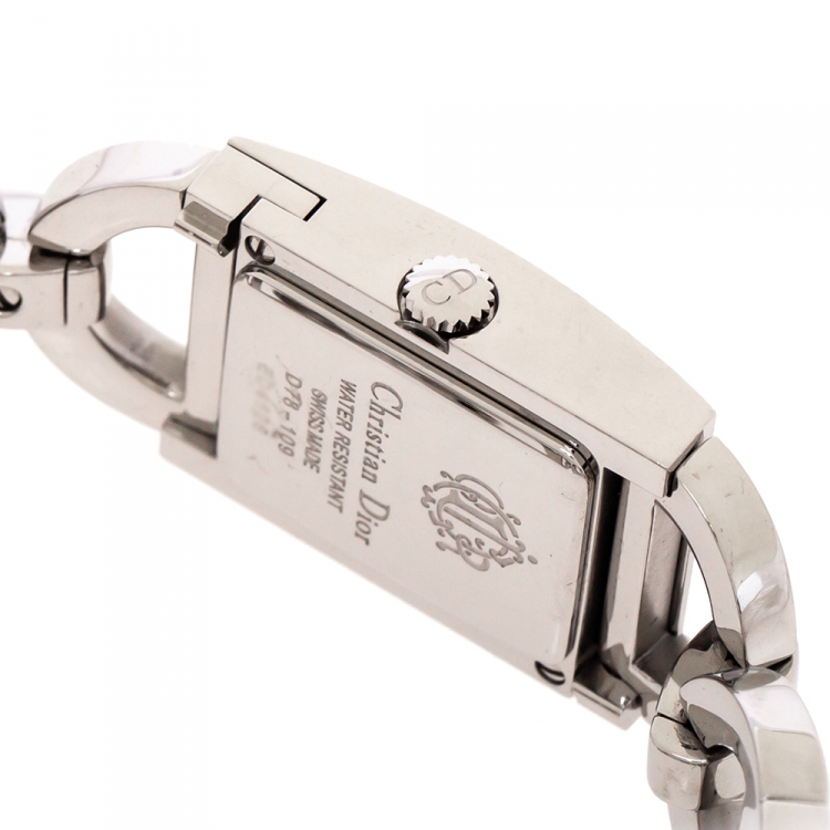Pre Owned Dior Silver Stainless Steel Malice D78-109 Women's Wristwatch 19 mm