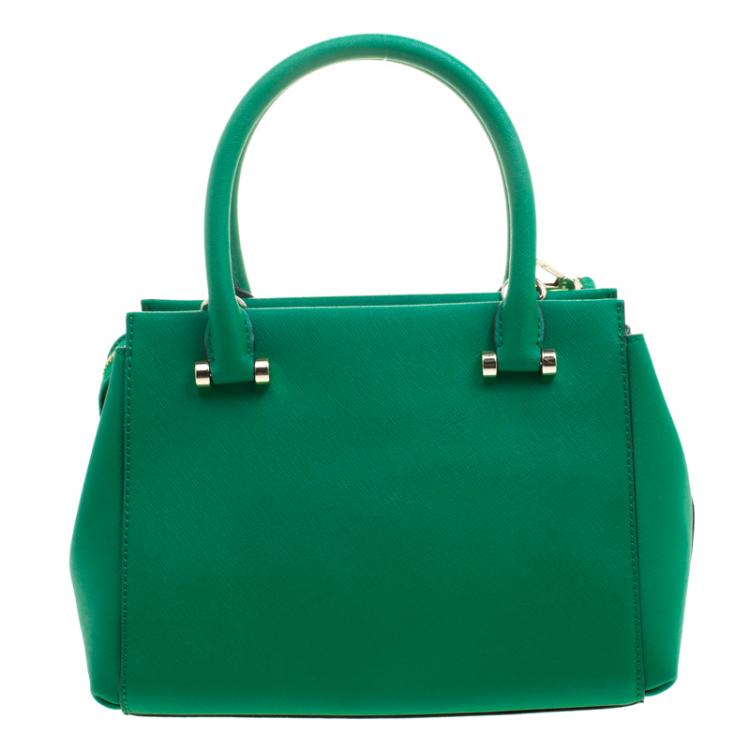green leather crossbody bag