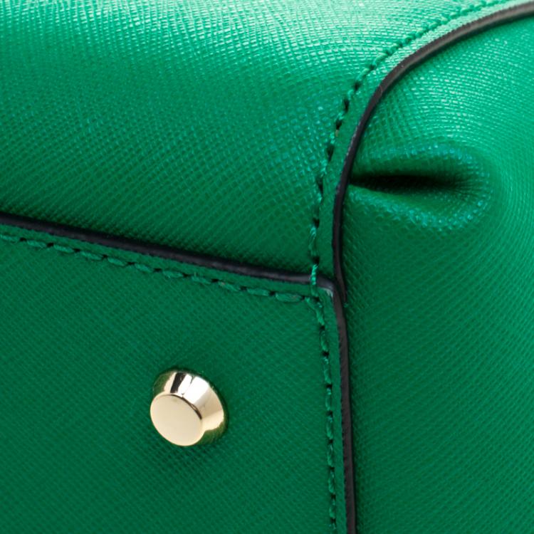 Pre Owned DKNY Green Leather Crossbody Bag