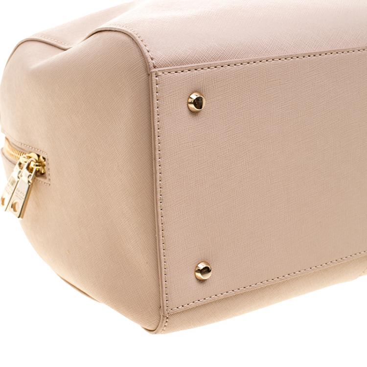 Pre Owned DKNY Beige Leather Satchel