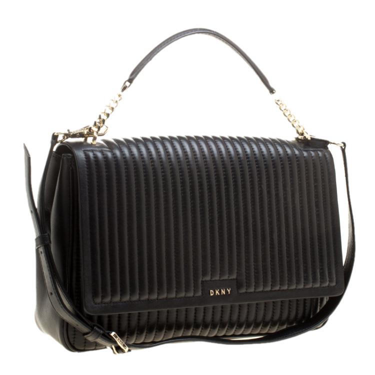 dkny quilted shoulder bag