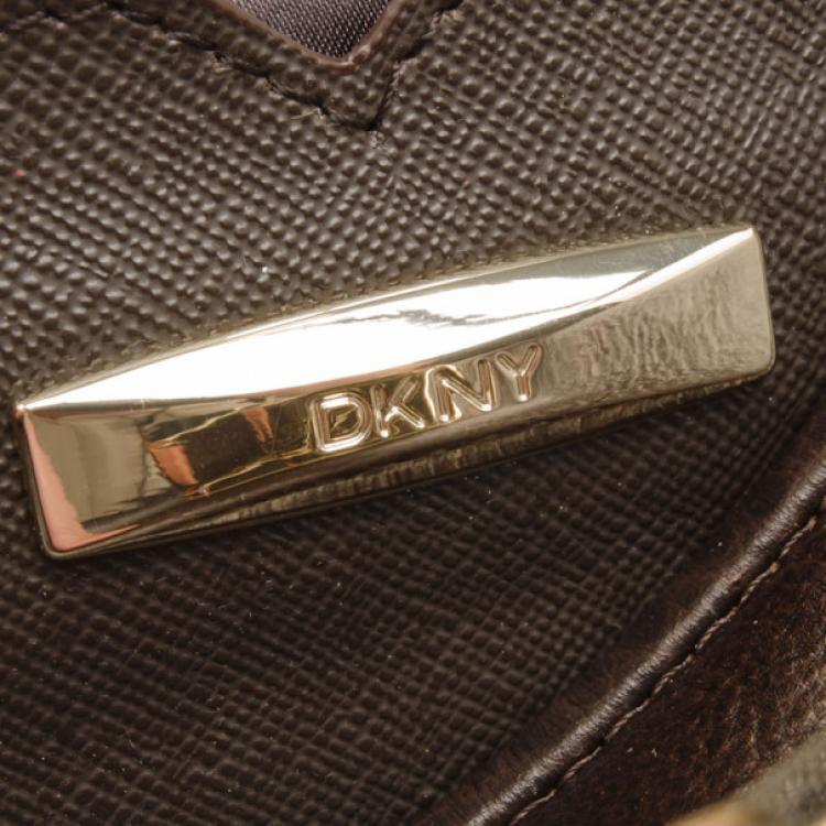 Pre Owned DKNY Flapover Shoulder Bag 