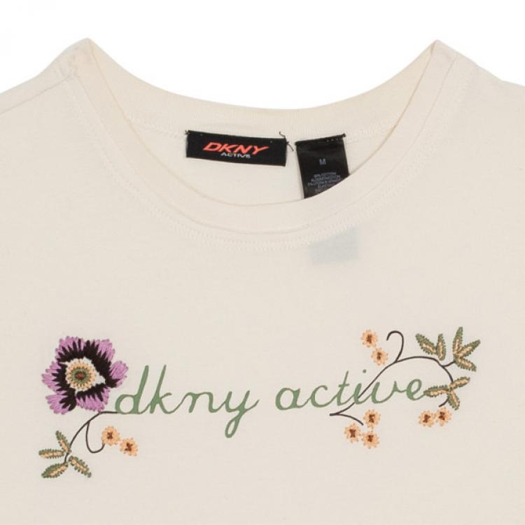 مملوكة مسبقًا DKNY Active Women Ivory T-Shirt M