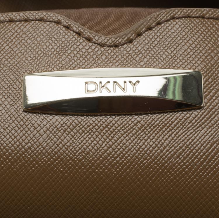 Pre Owned DKNY Brown Leather Shoulder Bag