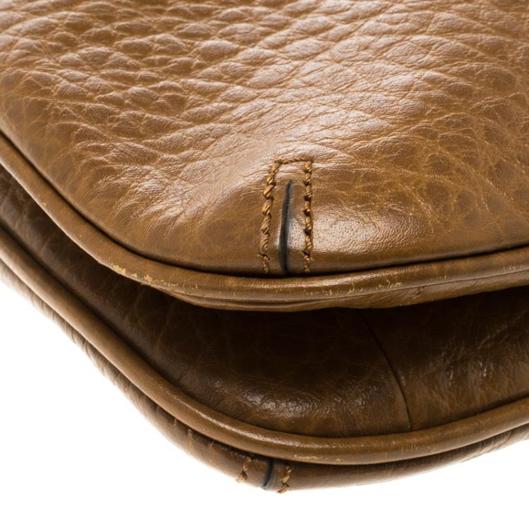 Pre Owned DKNY Brown Leather Shoulder Bag