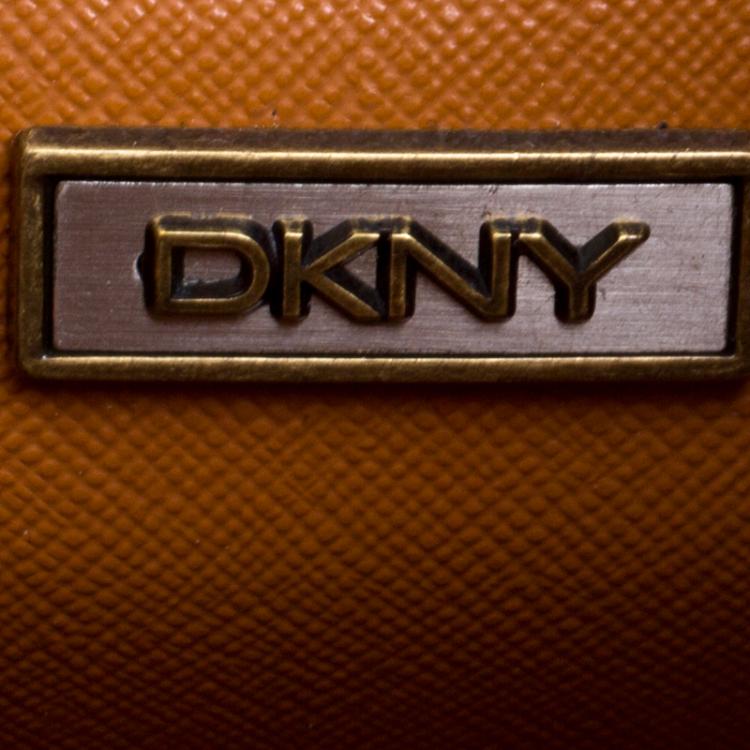 Pre Owned DKNY Beige Canvas Signature Hobo