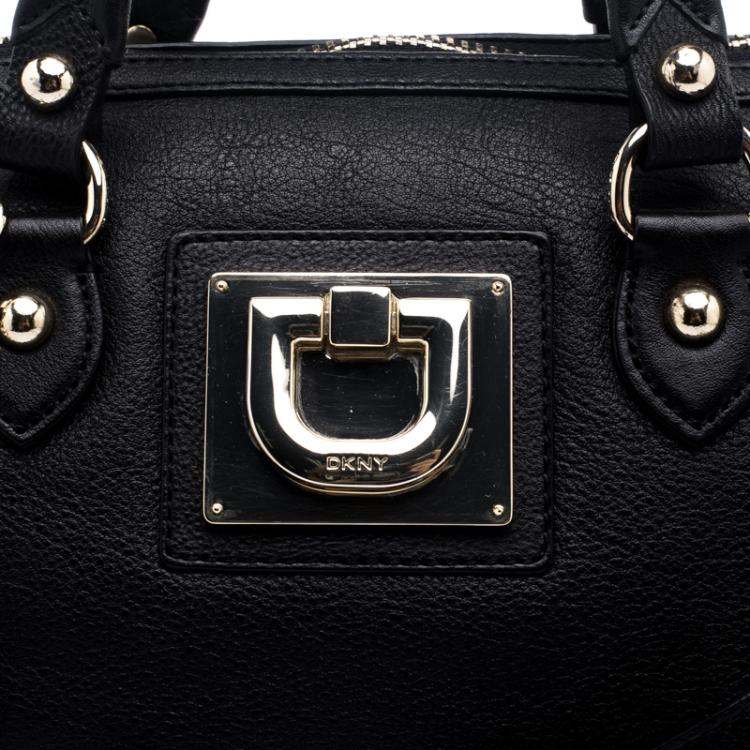 مملوكة مسبقًا DKNY Black Leather Crossbody Bag