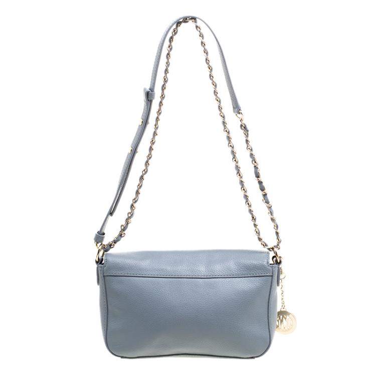 Pre Owned DKNY Grey Leather Crossbody Bag