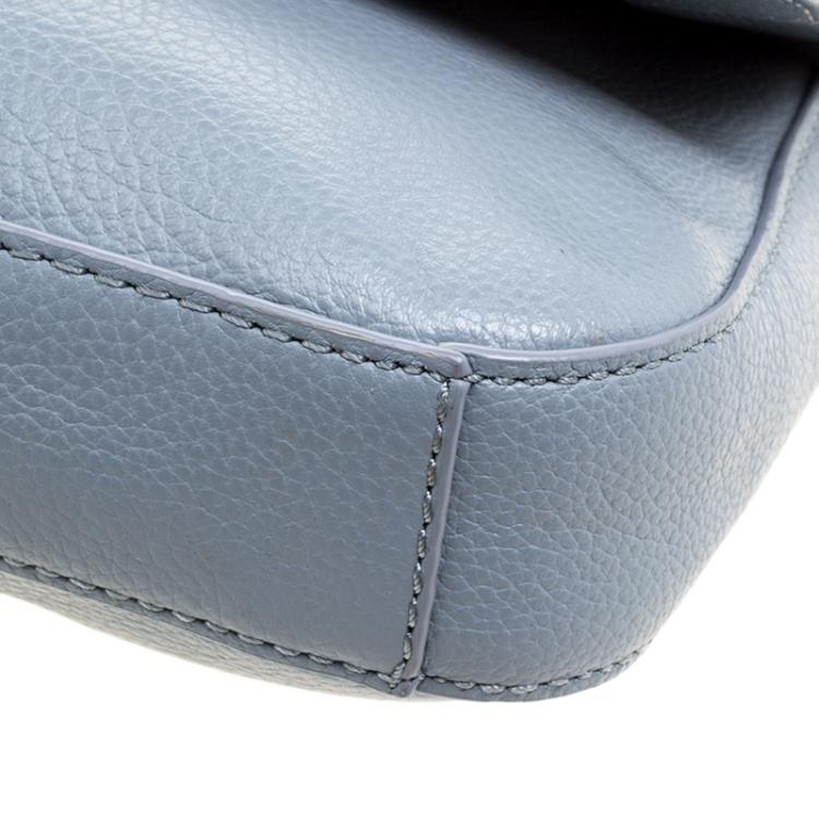 Pre Owned DKNY Grey Leather Crossbody Bag
