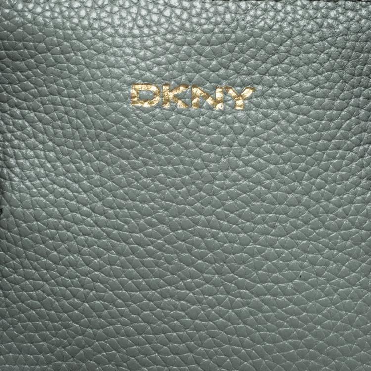 Pre Owned DKNY Powder Blue Leather Mini Chelsea Satchel