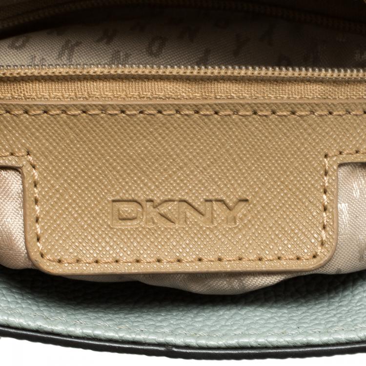 Pre Owned DKNY Powder Blue Leather Mini Chelsea Satchel