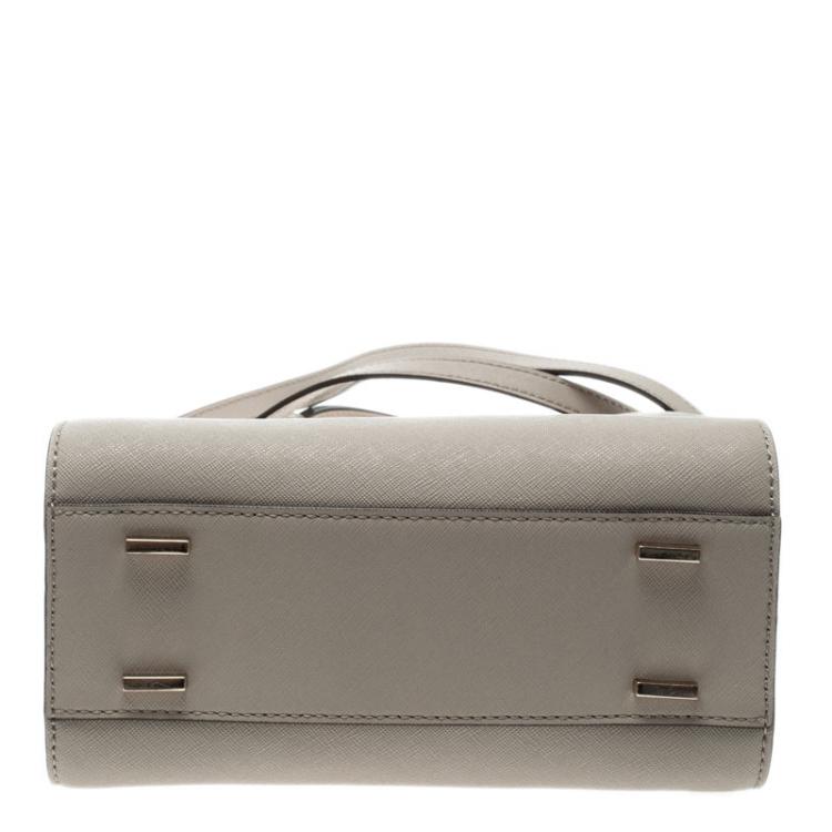 Pre Owned DKNY Beige Leather Top Handle Bag