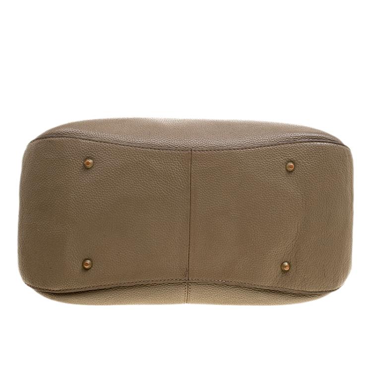 Pre Owned DKNY Brown Leather Tote