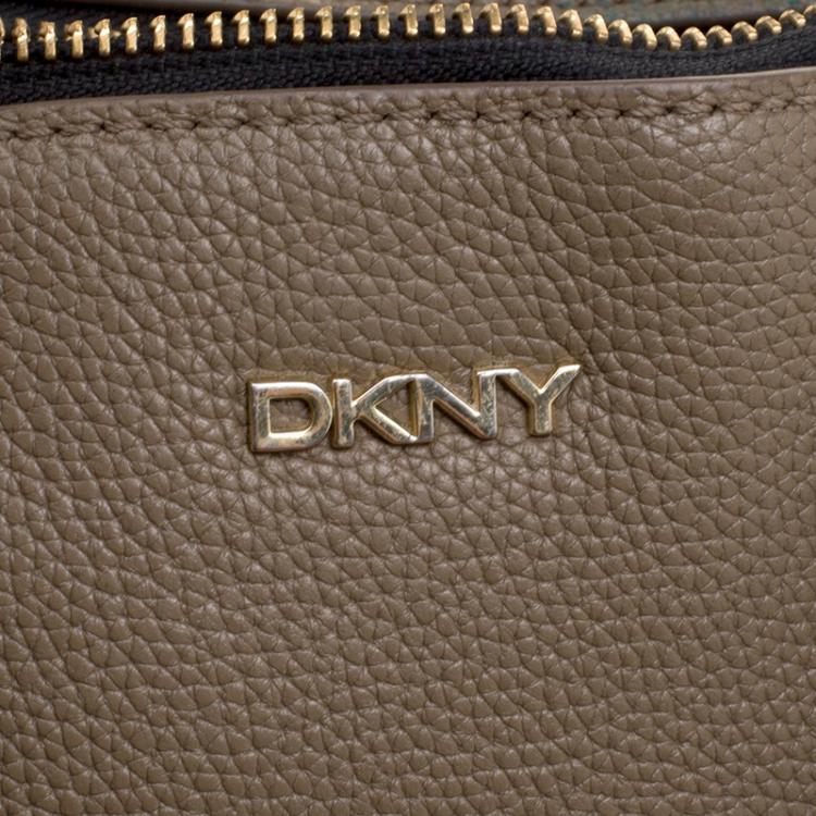 Pre Owned DKNY Brown Leather Tote