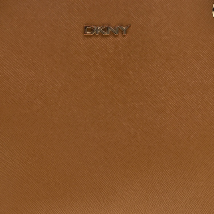 Pre Owned DKNY Brown Leather Shoulder Bag 