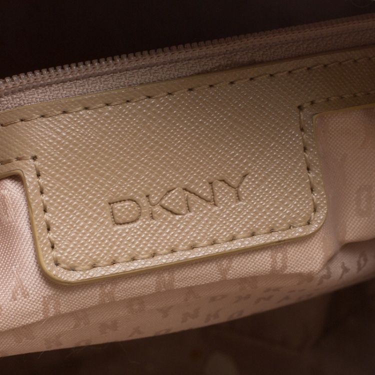 Pre Owned DKNY Brown Leather Shoulder Bag 