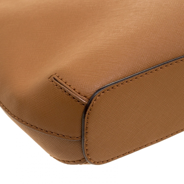Pre Owned DKNY Brown Leather Shoulder Bag 