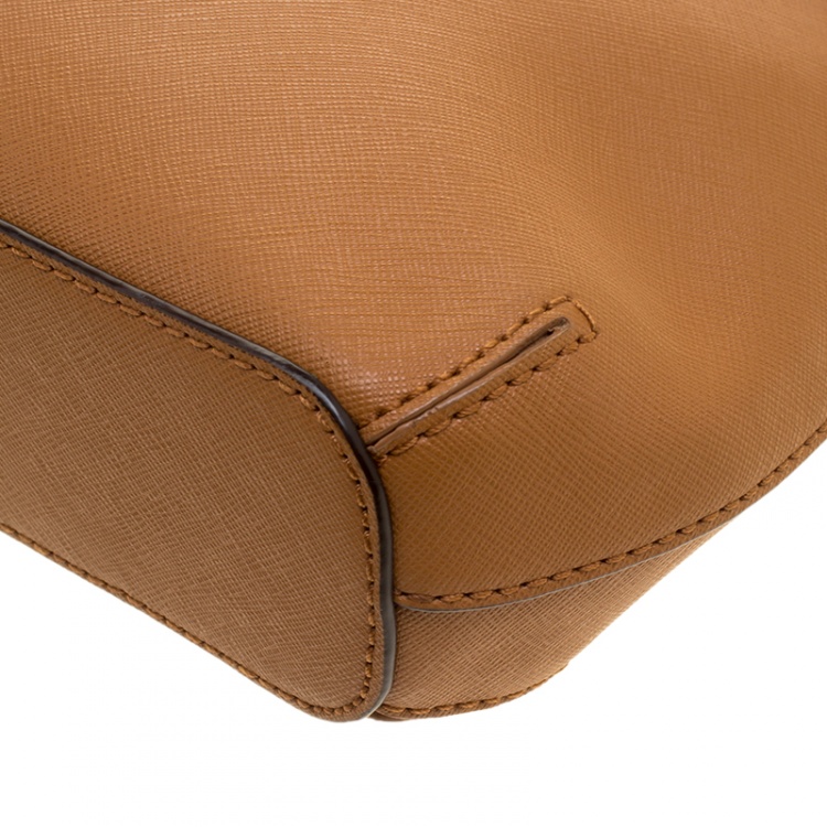 Pre Owned DKNY Brown Leather Shoulder Bag 