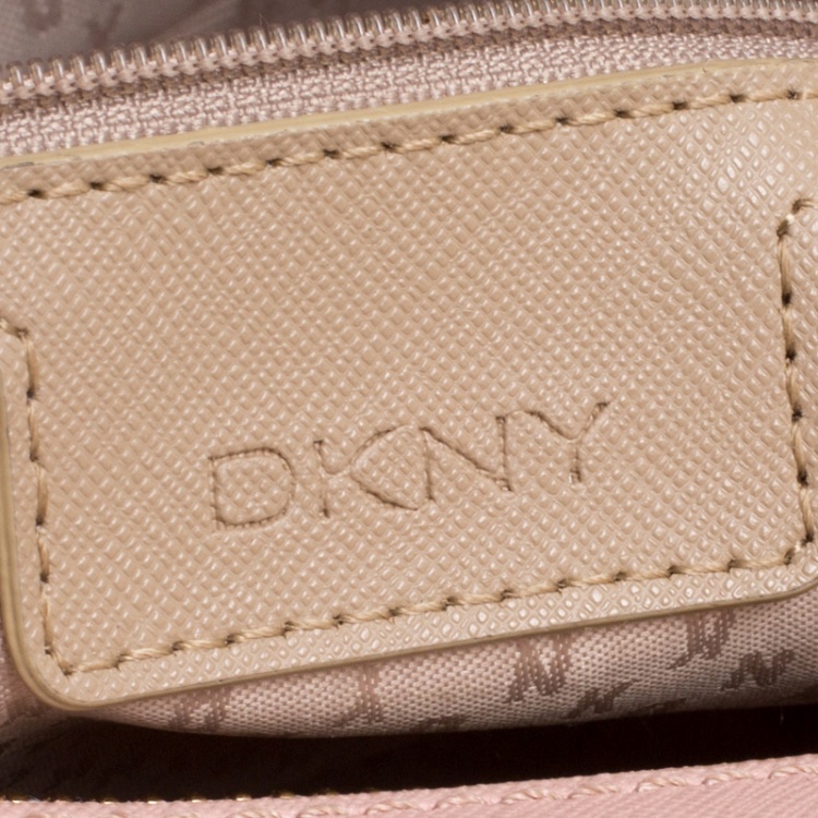 Pre Owned DKNY Blush Pink Leather Crossbody Bag