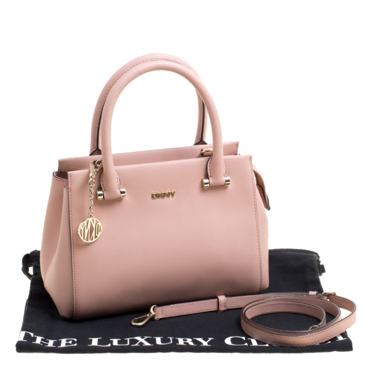 Pre Owned DKNY Blush Pink Leather Crossbody Bag