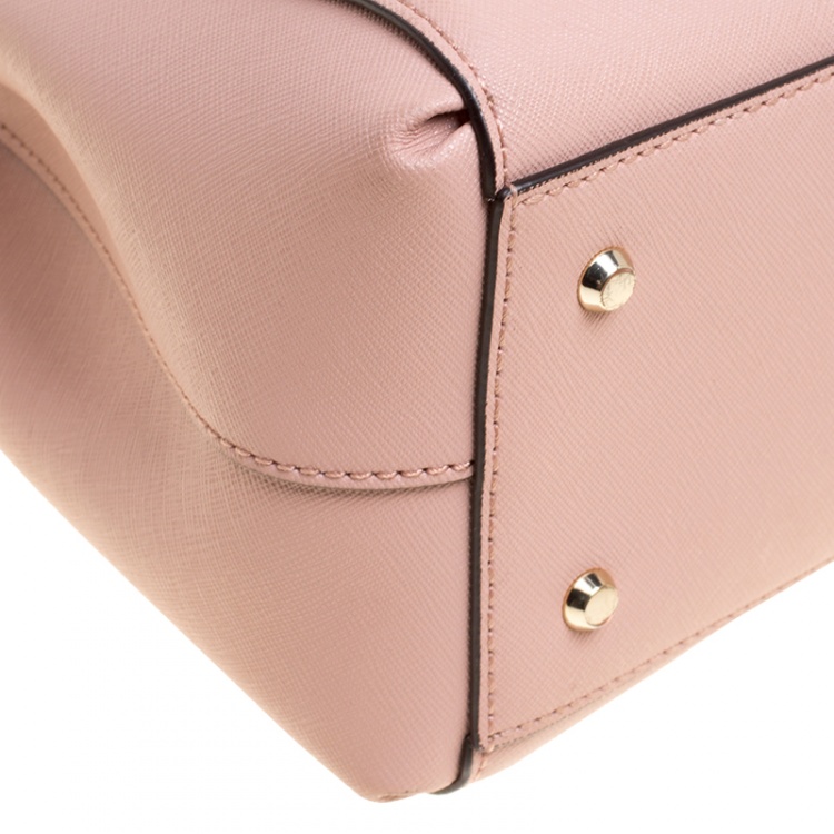 Pre Owned DKNY Blush Pink Leather Crossbody Bag