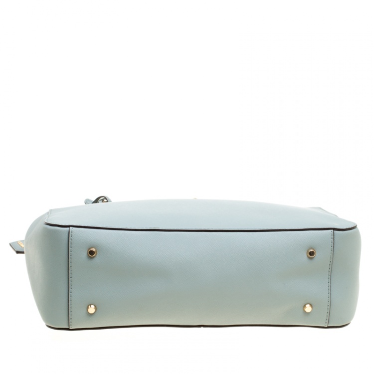 Pre Owned DKNY Mint Green Leather Bryant Park Tote