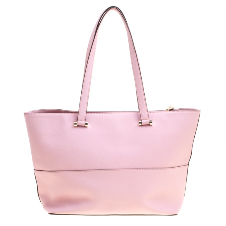 مملوكة مسبقًا DKNY Pink Saffiano Leather Bryant Park Shopper Tote