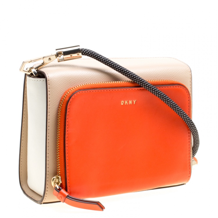 Pre Owned DKNY Multicolor Leather Bryant Park Crossbody Bag