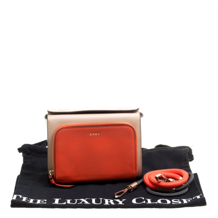 Pre Owned DKNY Multicolor Leather Bryant Park Crossbody Bag