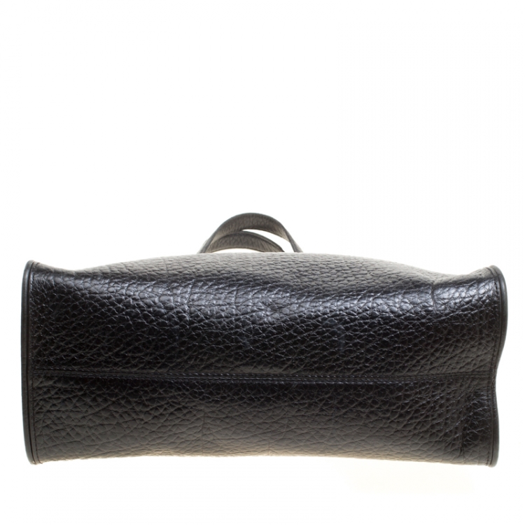 مملوكة مسبقًا DKNY Black Grain Leather Beekman French Tote
