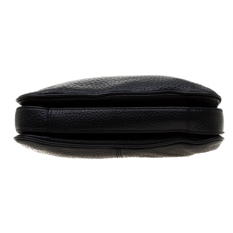 Pre Owned DKNY Black Leather Crossbody Bag