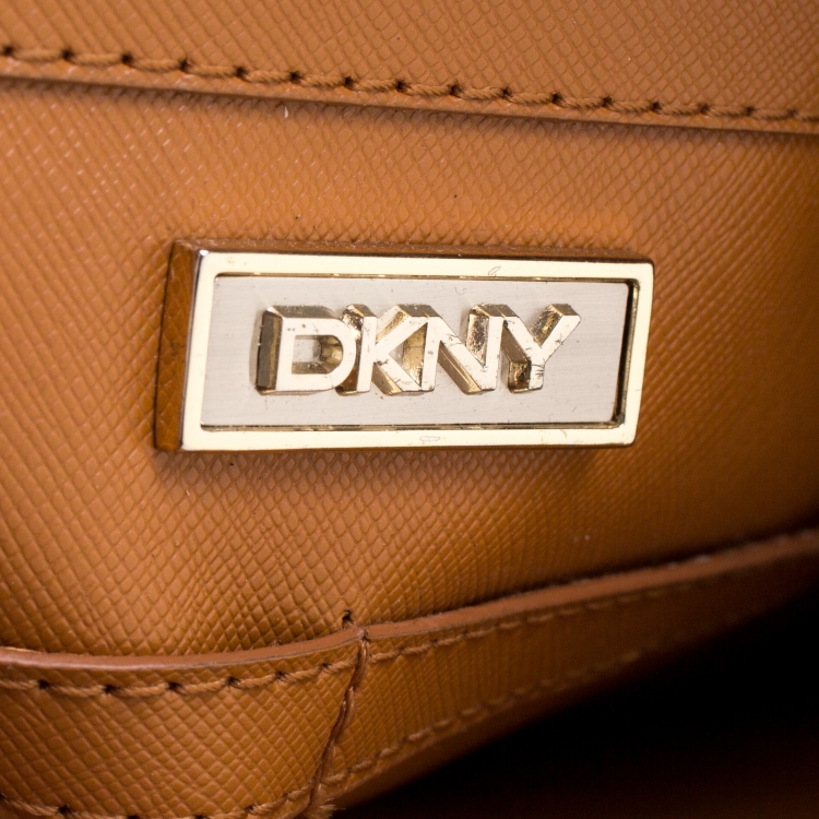 مملوكة مسبقًا DKNY Orange Leather Tote