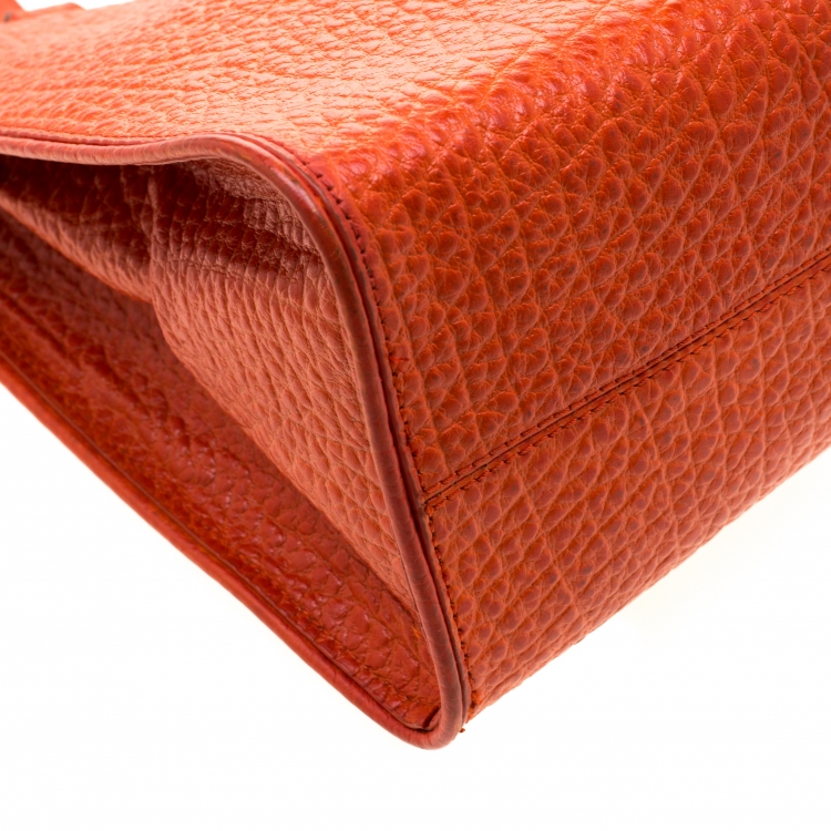 مملوكة مسبقًا DKNY Orange Leather Tote