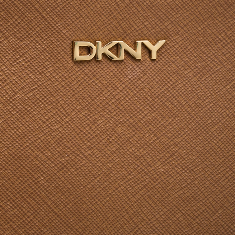 Pre Owned DKNY Light Brown Leather Bryant Park Tote