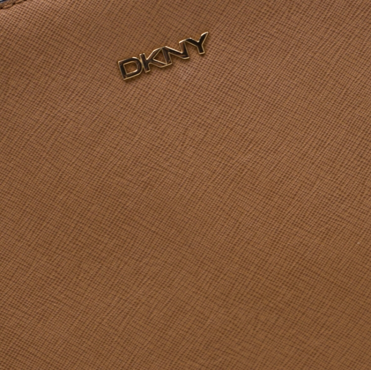 Pre Owned DKNY Light Brown Leather Bryant Park Tote