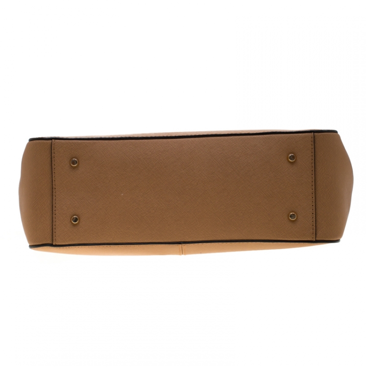 Pre Owned DKNY Light Brown Leather Bryant Park Tote