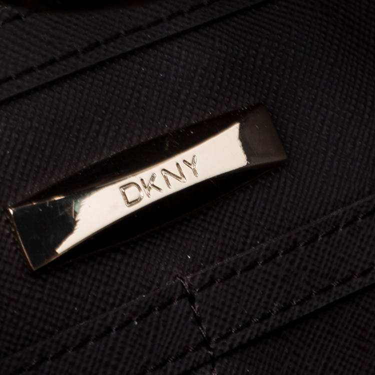 Pre Owned DKNY Copper Leather Courtney Shopper Tote