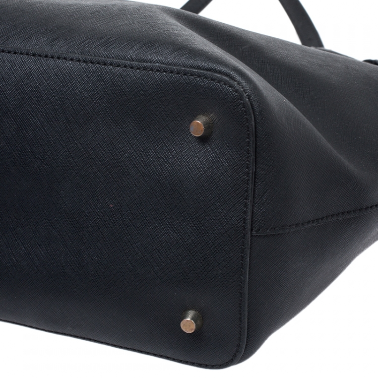 Pre Owned DKNY Black Leather Tote