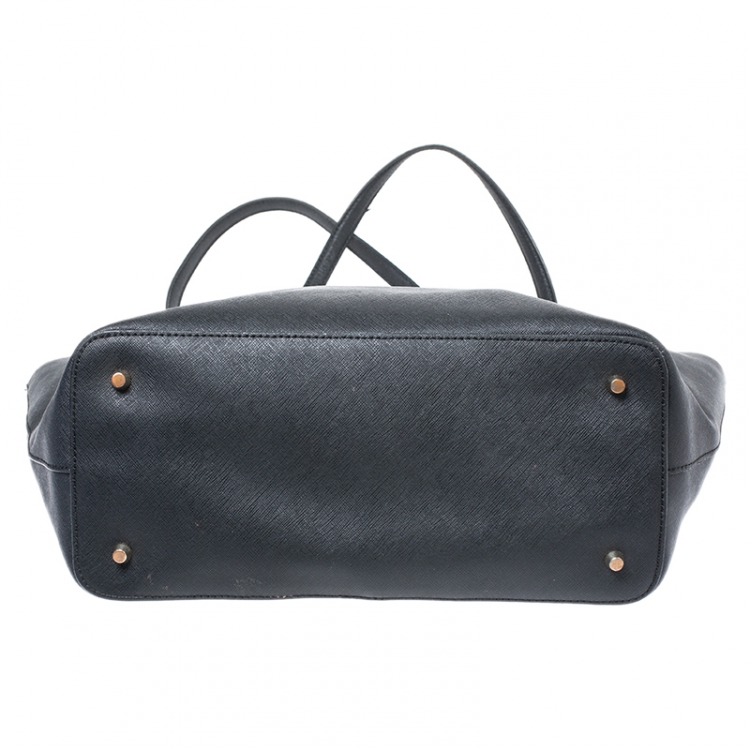Pre Owned DKNY Black Leather Tote
