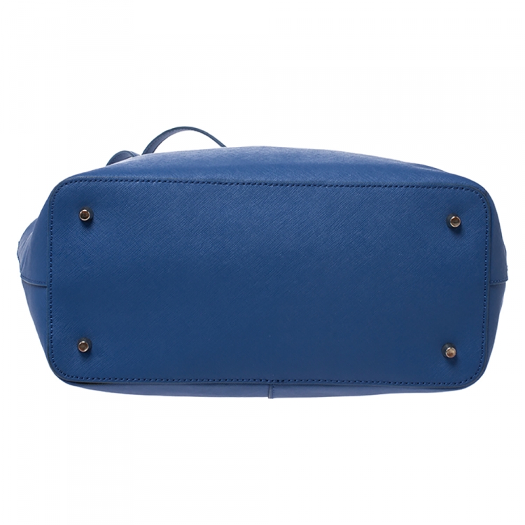 Pre Owned DKNY Blue Leather Donna Karan Tote