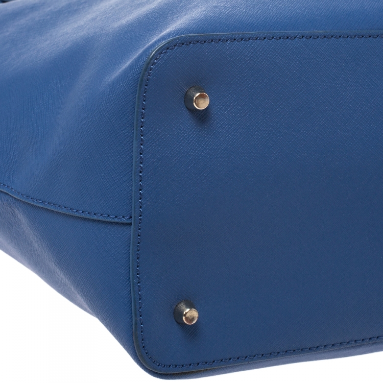 Pre Owned DKNY Blue Leather Donna Karan Tote