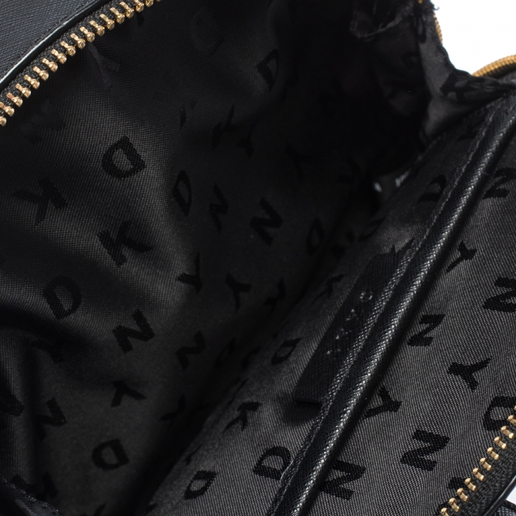 Pre Owned Dkny Black Leather Mini Bryant Backpack 