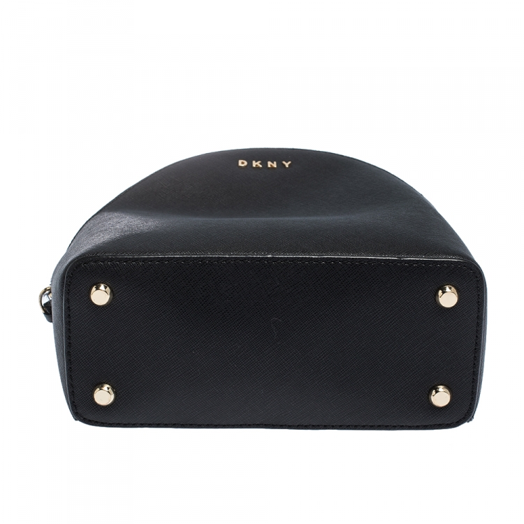 Pre Owned Dkny Black Leather Mini Bryant Backpack 
