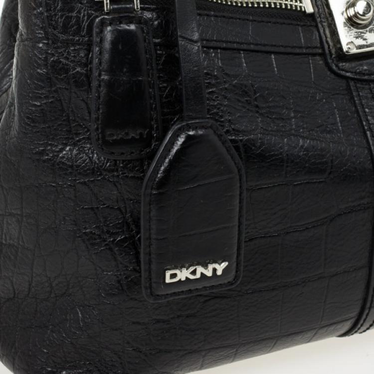 Pre Owned DKNY Gramercy Croc Leather Handbag
