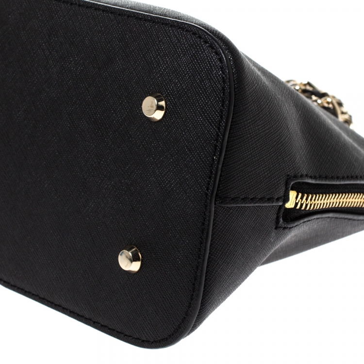 Pre Owned Dkny Black Leather Camille Shoulder Bag
